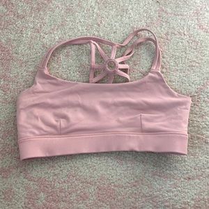 pink sports bra